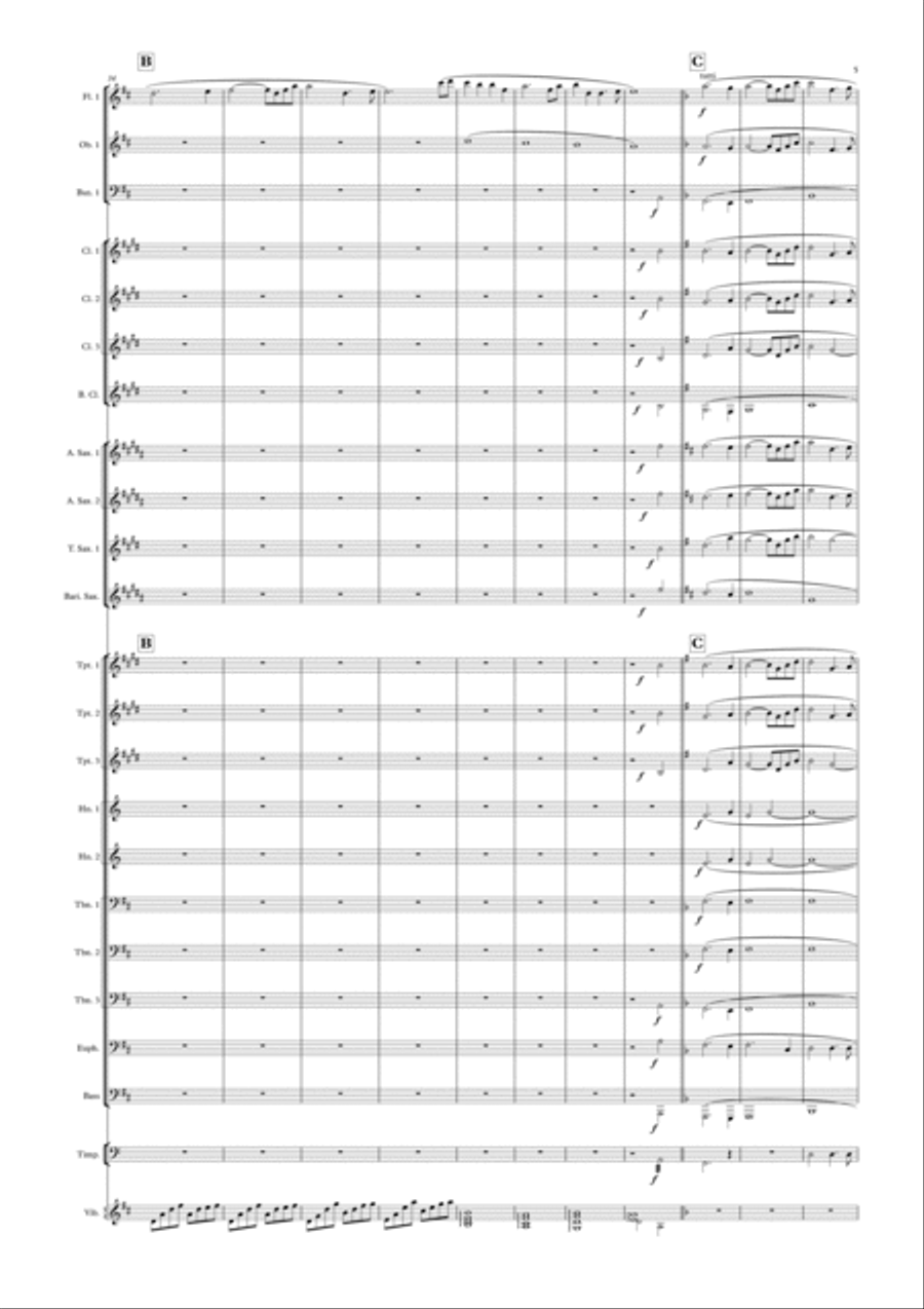Riposa in Pace by Jannes Jacobs Concert Band scores gallery preview page 5