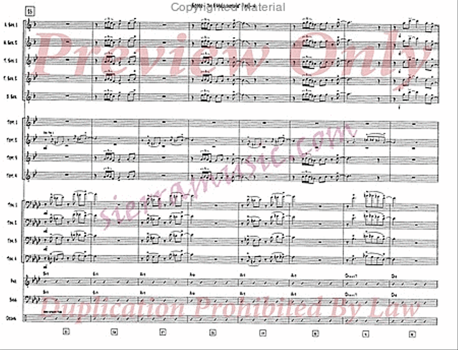In A Mellow Tone Big Band scores gallery preview page 5