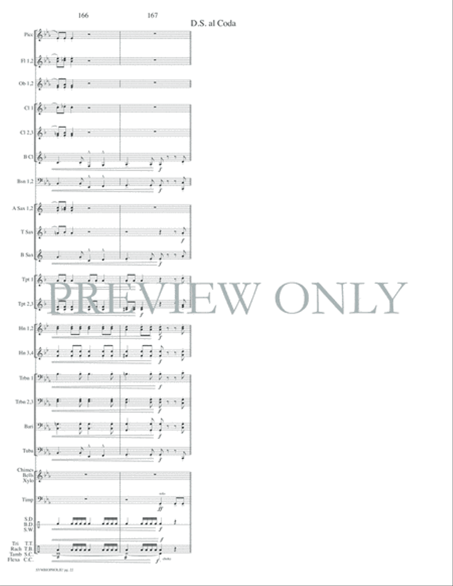 Symbiopholie! Concert Band scores gallery preview page 25