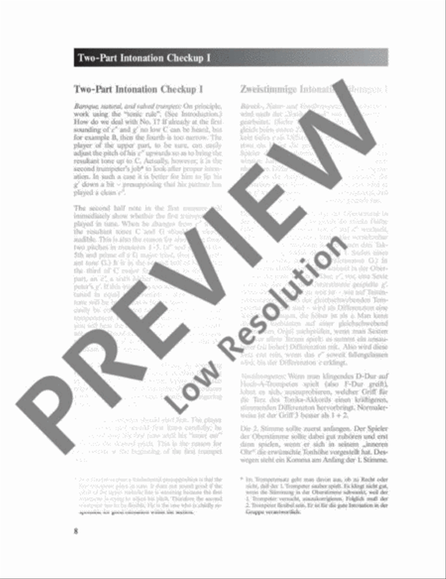 The Art of Baroque Trumpet Playing Trumpet Trio scores gallery preview page 9