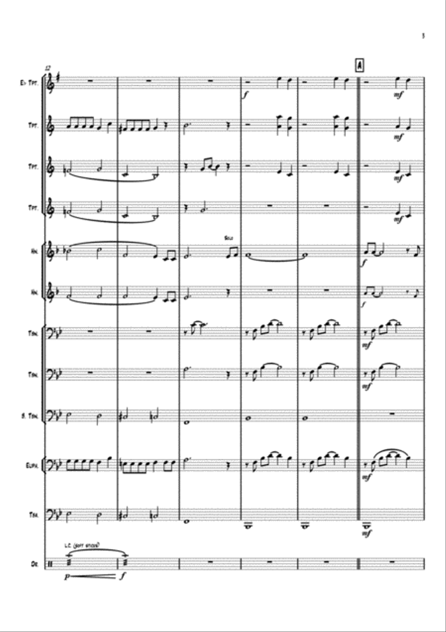 Bohemian Rhapsody Brass Ensemble scores gallery preview page 3