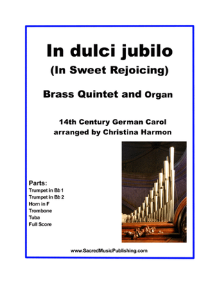 Book cover for In dulci jubilo - Brass Quintet with Organ