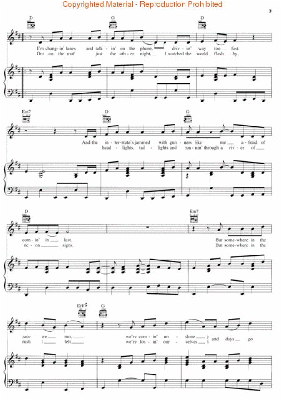 Days Go By Piano, Vocal, Guitar scores gallery preview page 2