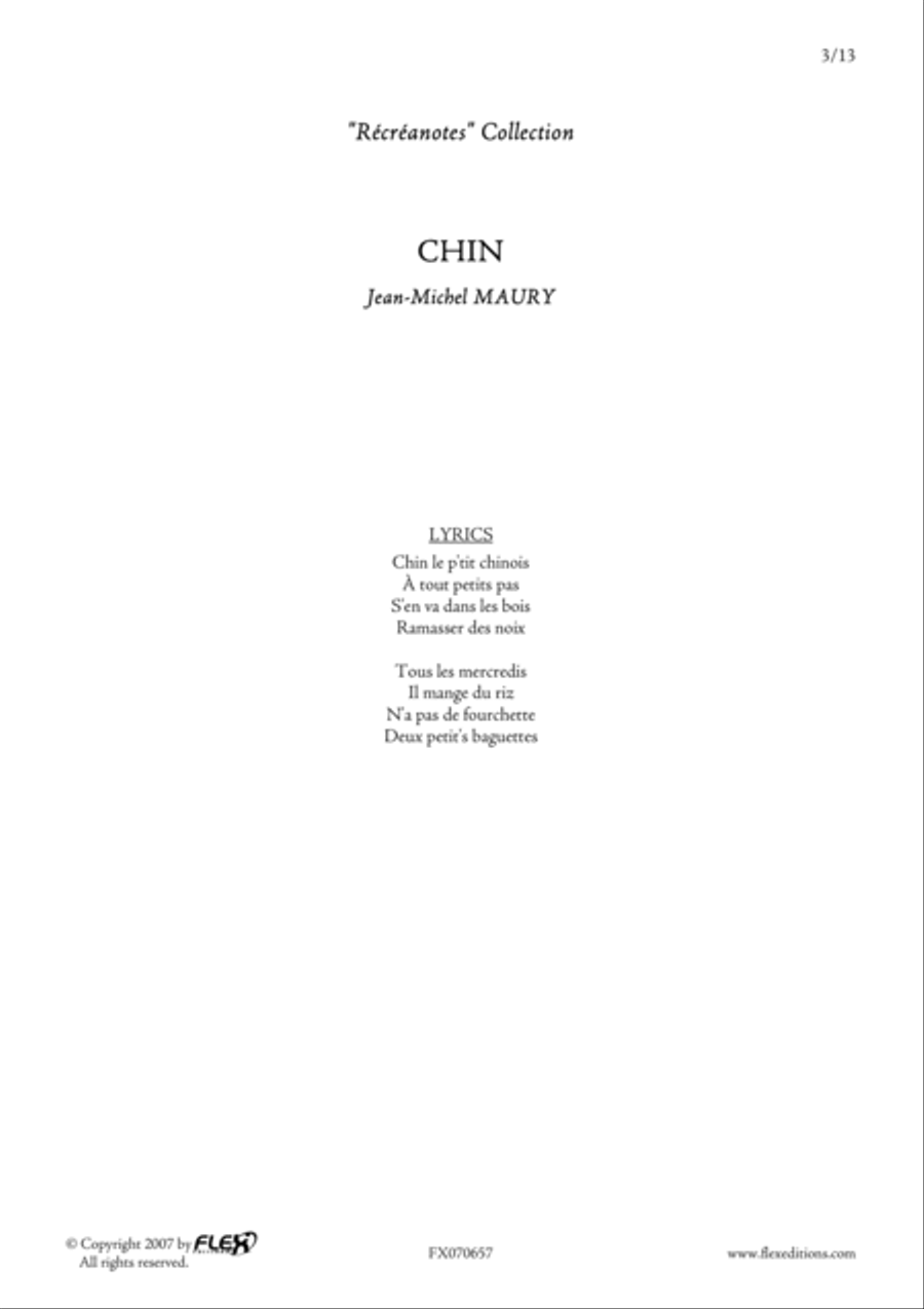Chin Chin Children's Choir scores gallery preview page 3