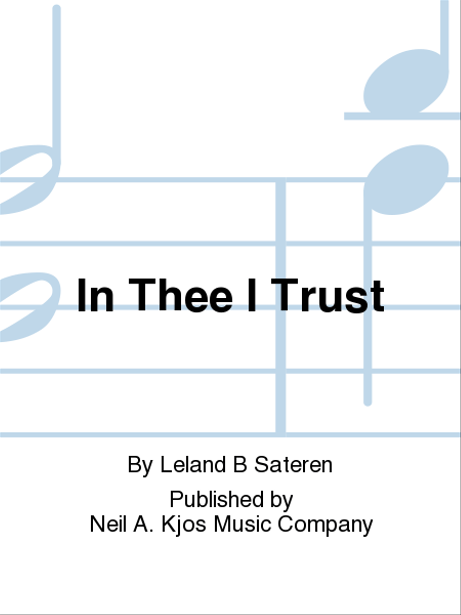In Thee I Trust 4-Part scores gallery preview page 1