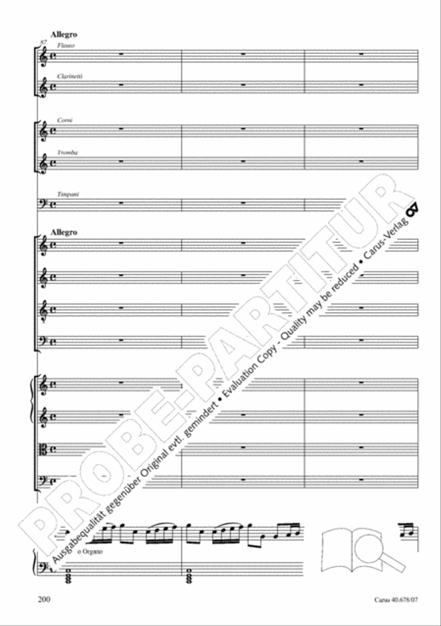 Missa pastoralis bohemica 4-Part scores gallery preview page 213