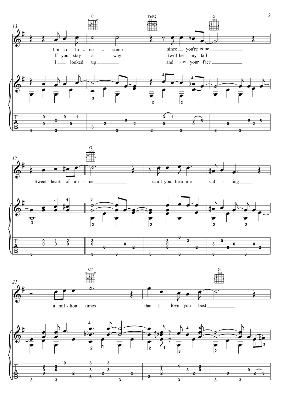 Can't You Hear Me Callin' Electric Guitar scores gallery preview page 2