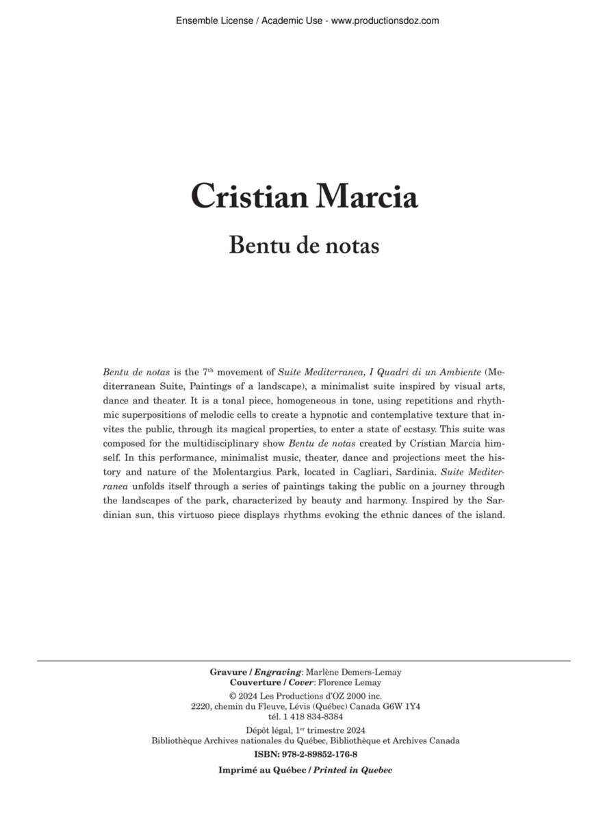 Bentu de notas Bentu de notas Cello scores gallery preview page 1