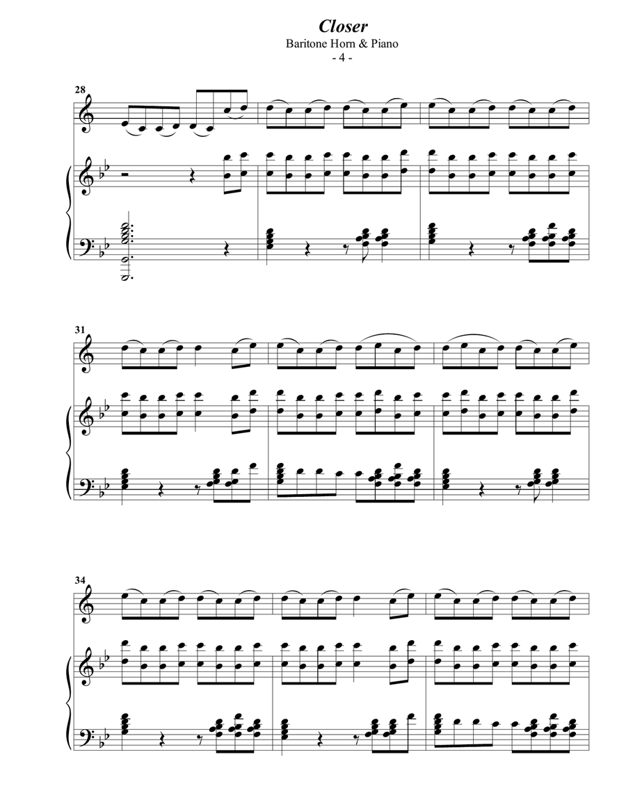 Closer Baritone Horn TC scores gallery preview page 4