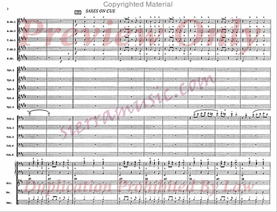 The Peanut Vendor Jazz Ensemble scores gallery preview page 3