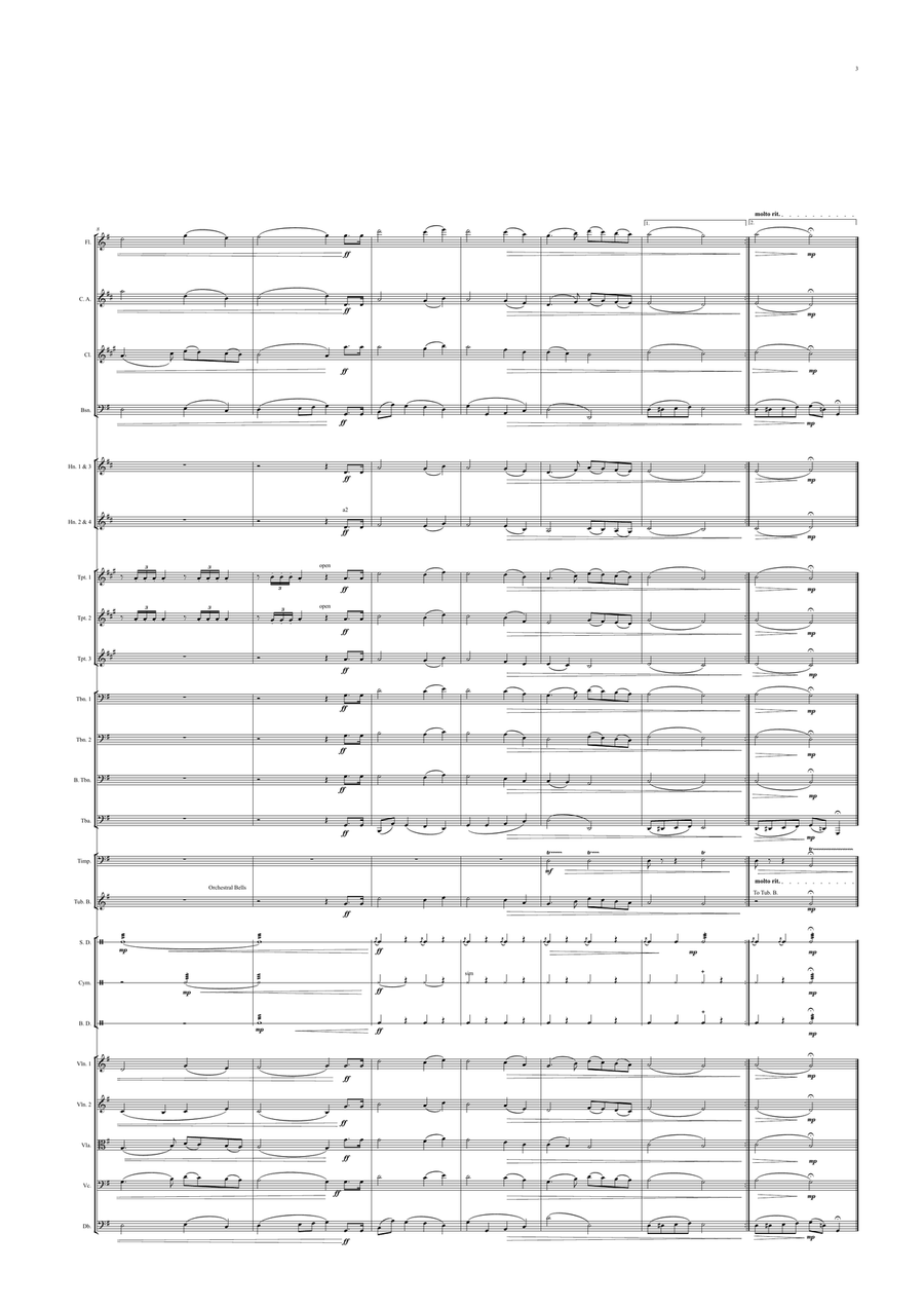 Maltese National Anthem for Symphony Orchestra (Olympic National Anthem Series) Full Orchestra scores gallery preview page 3