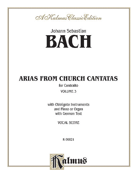 Contralto Arias, Volume III (6 Sacred)