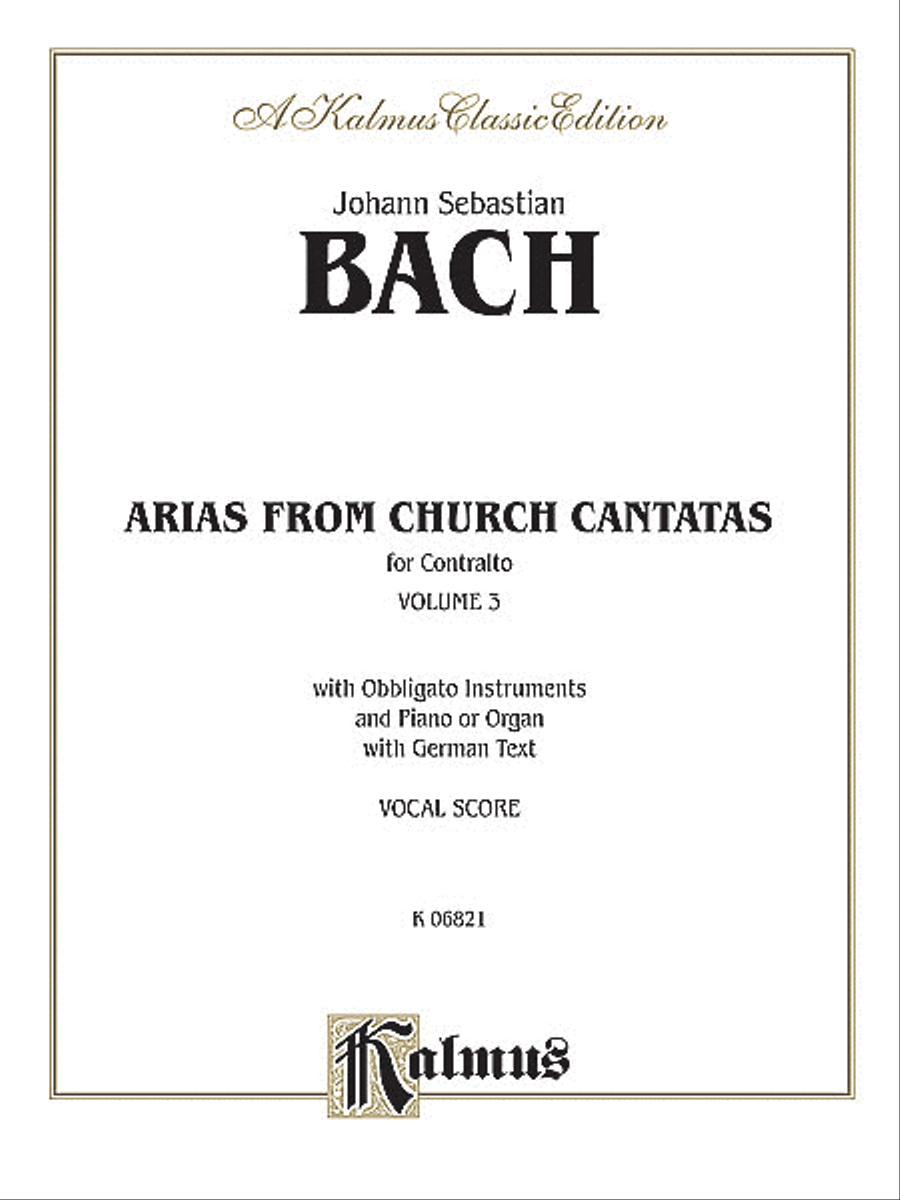 Contralto Arias, Volume 3 Voice Solo scores gallery preview page 1