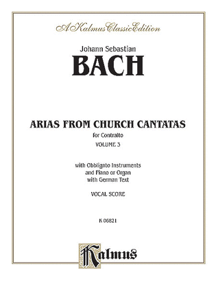 Book cover for Contralto Arias, Volume 3