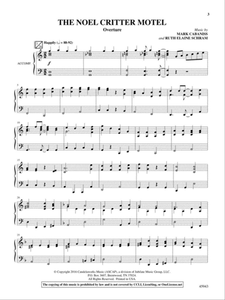 The Noel Critter Motel Choir scores gallery preview page 3