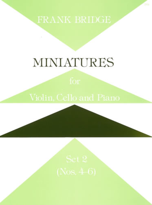 Book cover for Miniatures for Violin, Cello and Piano. Set 2