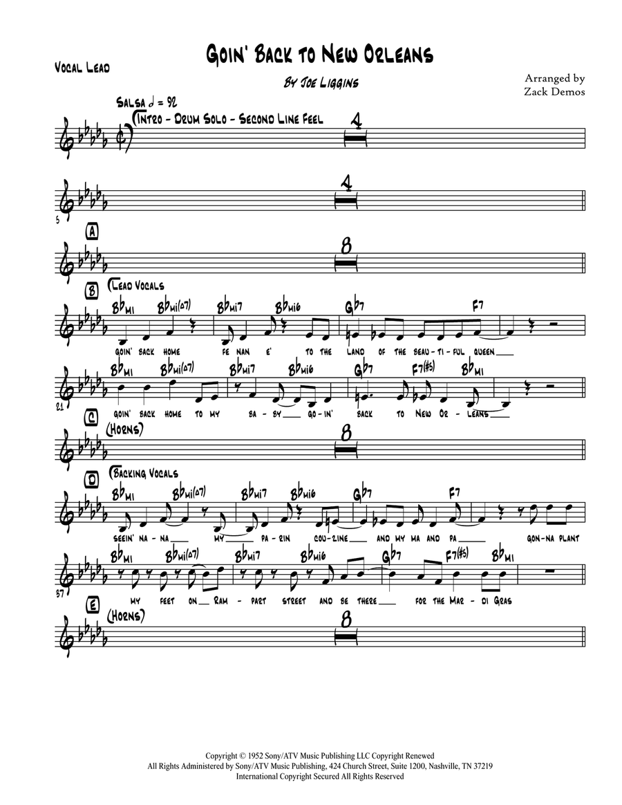Going Back To New Orleans Large Ensemble scores gallery preview page 2