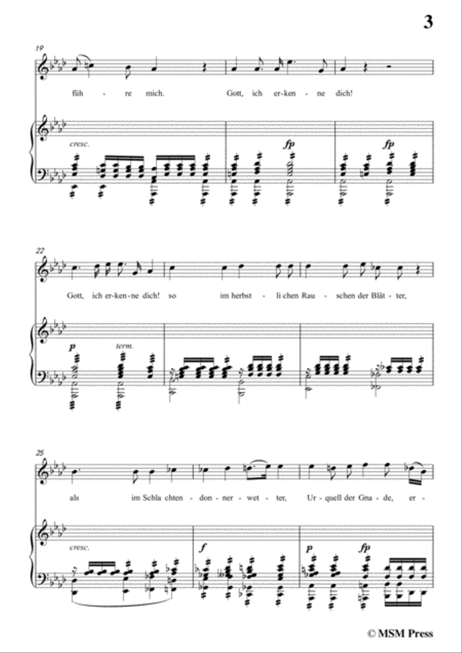 Schubert-Gebet während der Schlacht,in A flat Major,for Voice&Piano Voice scores gallery preview page 5