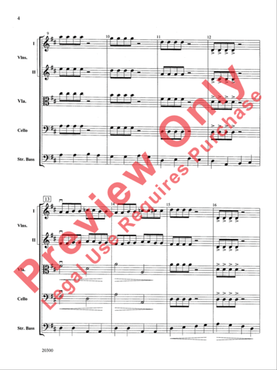 The Boogie-Man Blues The Boogie-Man Blues String Orchestra scores gallery preview page 5