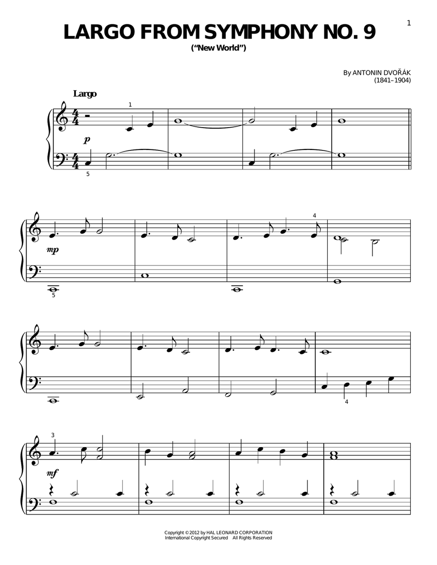 Largo From Symphony No. 9 (