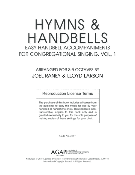 Hymns & Handbells: Easy Handbell Accomp. For Cong. Sing. image number null