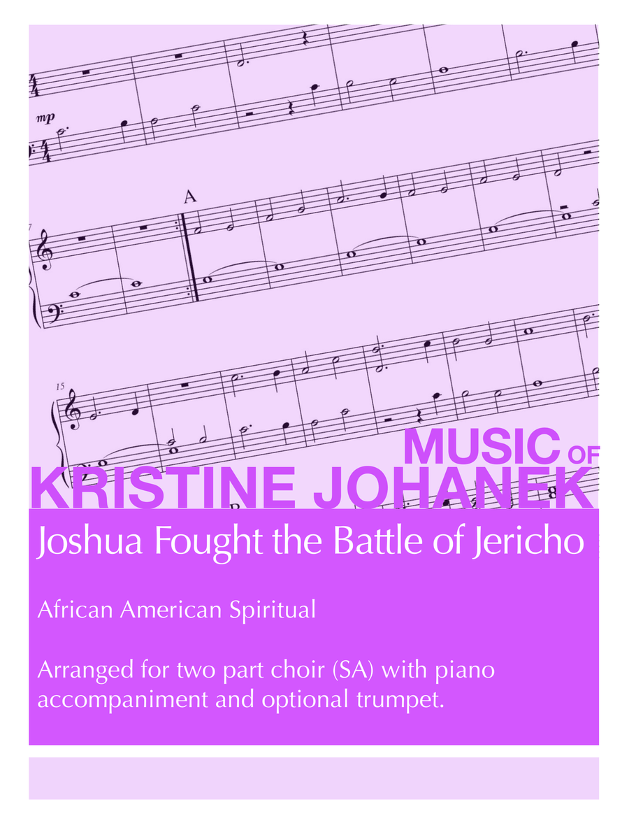 Joshua Fought the Battle of Jericho 2-Part scores gallery preview page 1