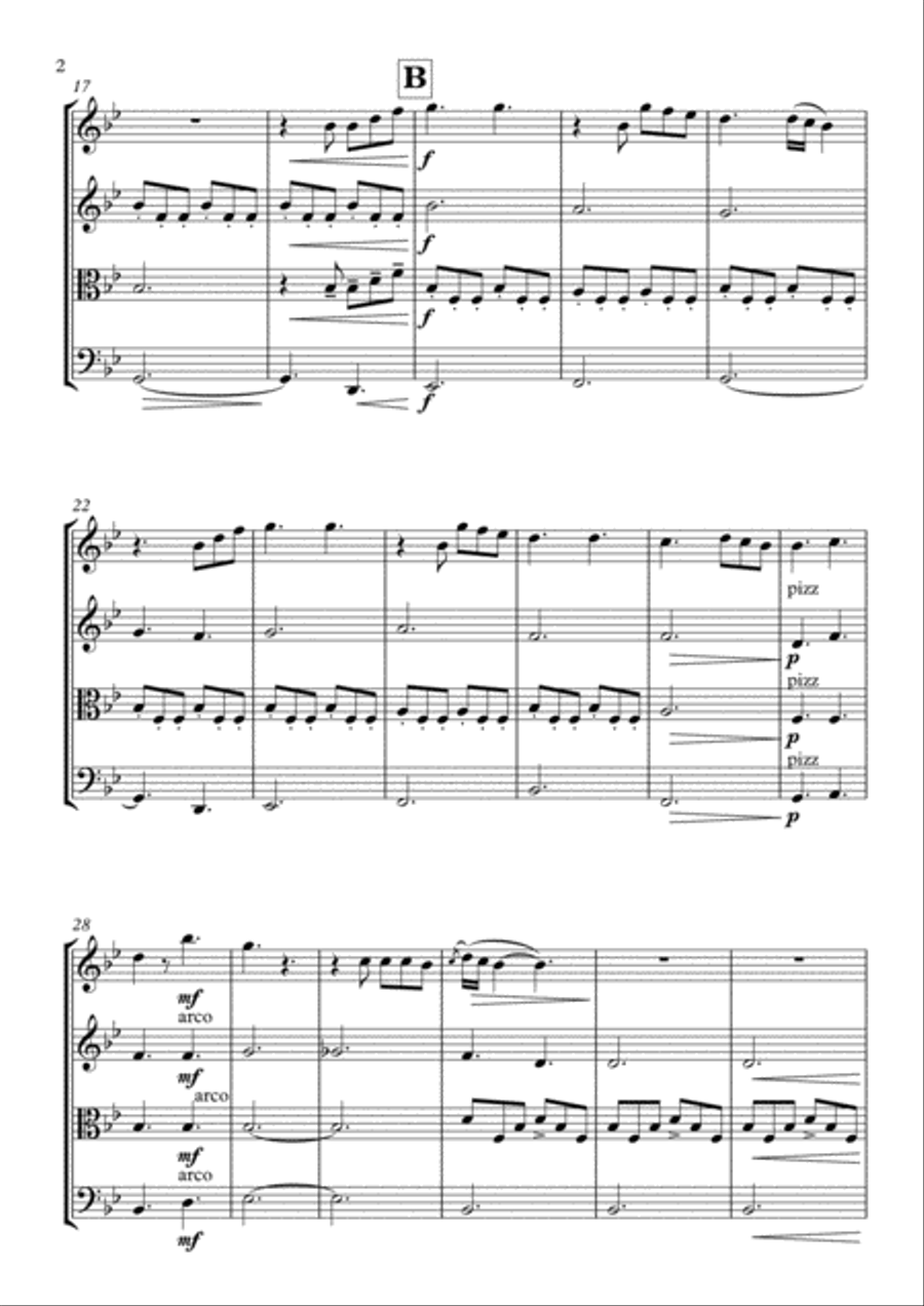 You Are The Reason String Quartet scores gallery preview page 3