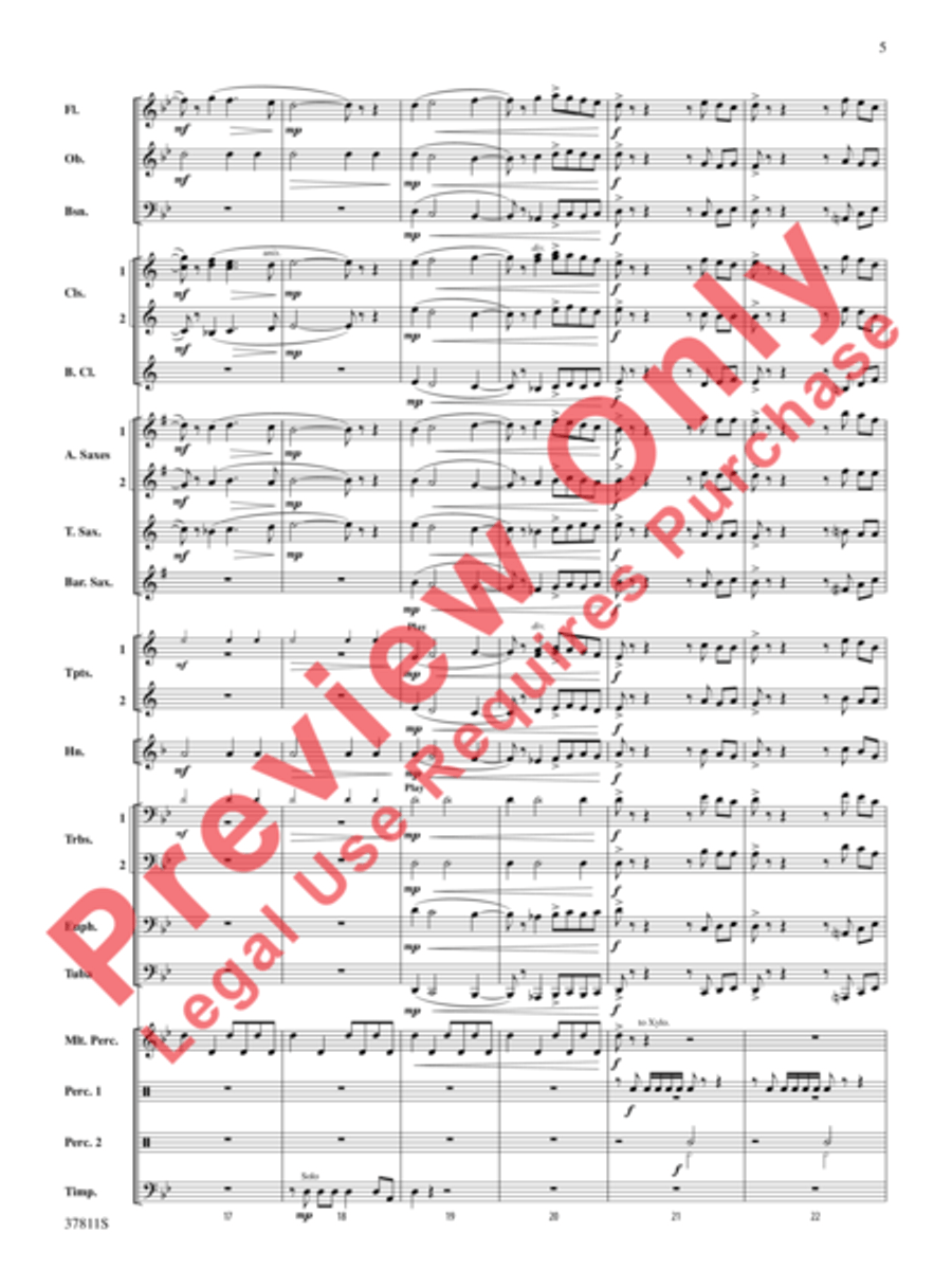 Desperate Pursuit Desperate Pursuit Concert Band scores gallery preview page 6