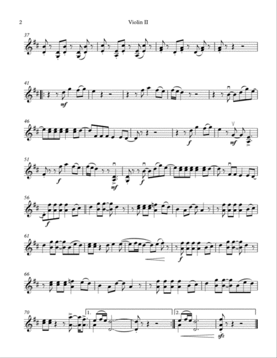 Feliz Navidad String Quartet scores gallery preview page 4