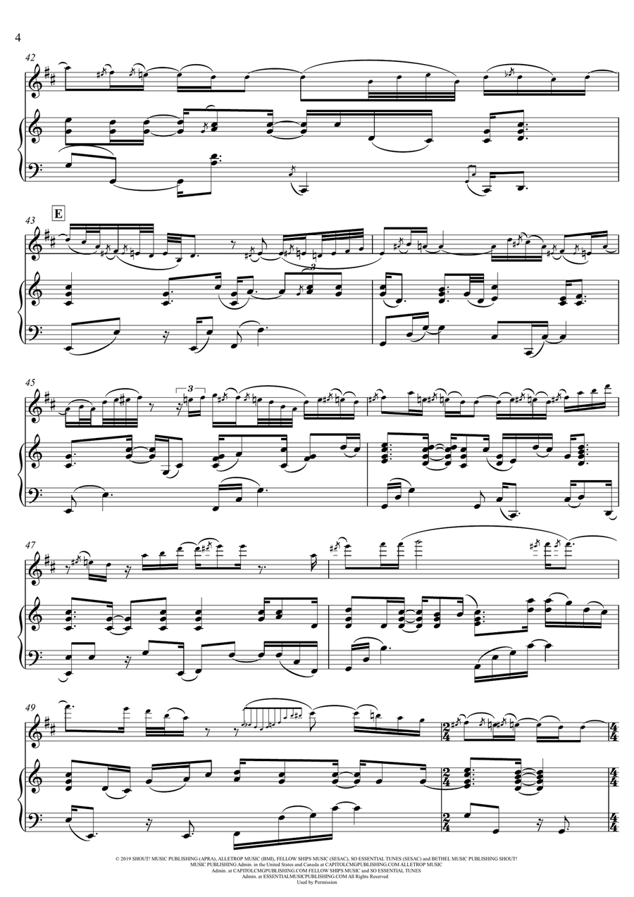 Goodness Of God Soprano Saxophone scores gallery preview page 4