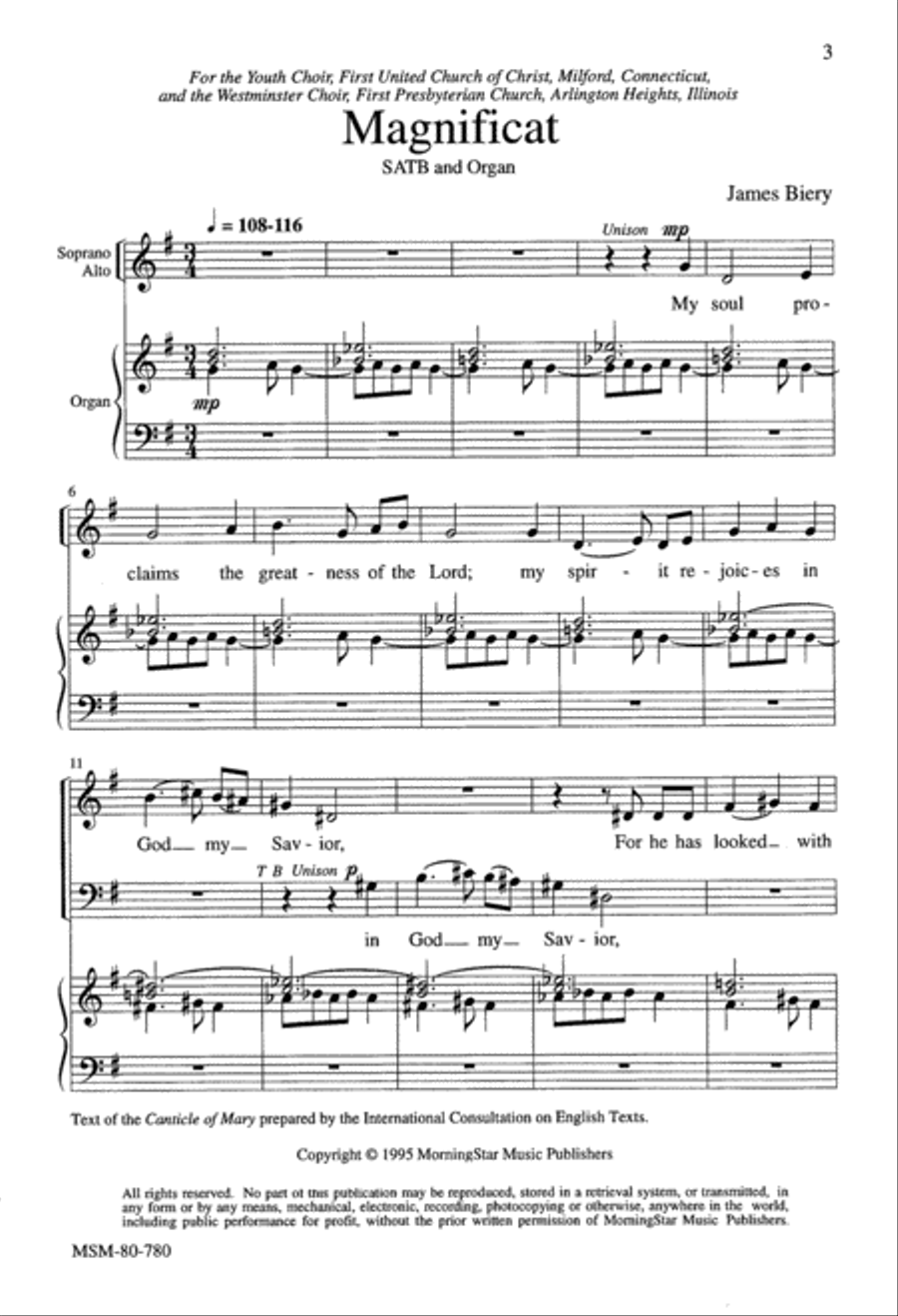 Magnificat 4-Part scores gallery preview page 2