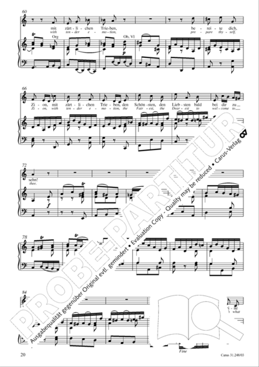 Christmas oratorio (Weihnachtsoratorium, Teile I-III) 4-Part scores gallery preview page 25