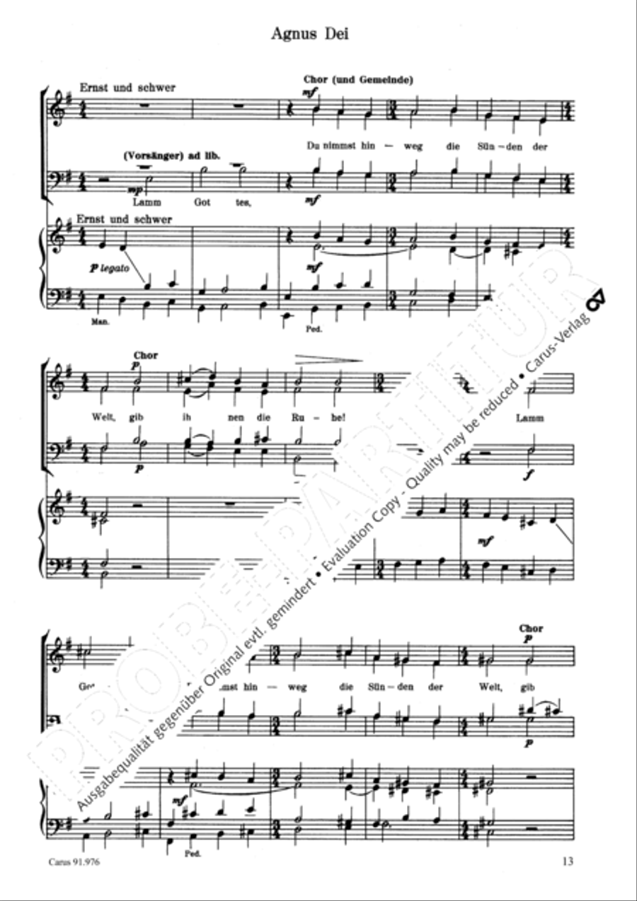 Deutsche Totenmesse 4-Part scores gallery preview page 14