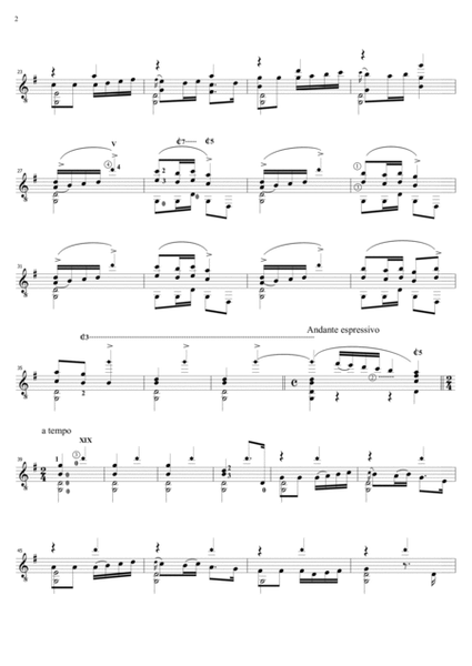 Guitar arrangement of the "Spanish dance No.4" (Danza Española n°4 "Villanesca")