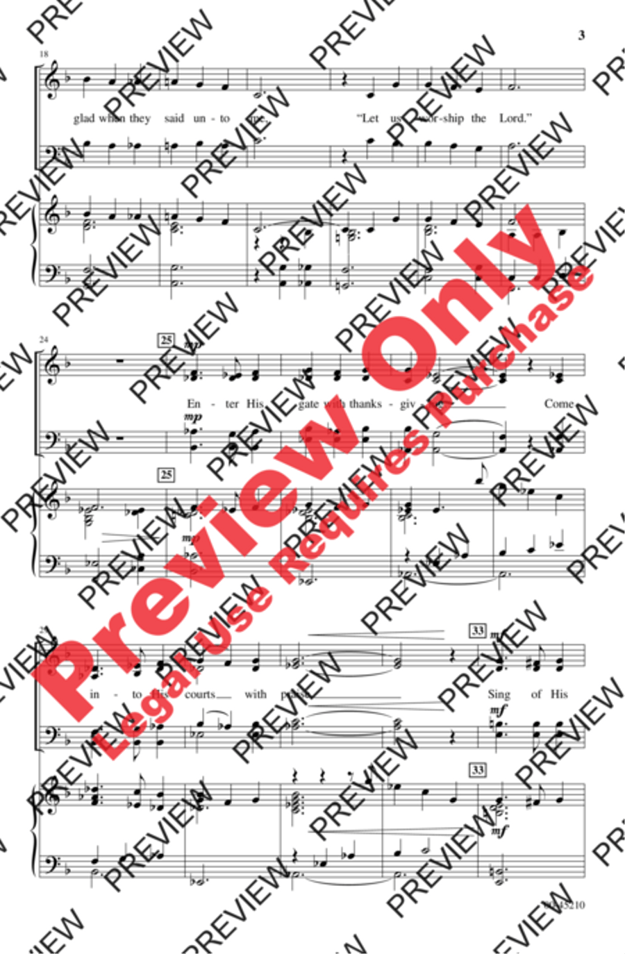 Jazz Introit and Benedictus 4-Part scores gallery preview page 3