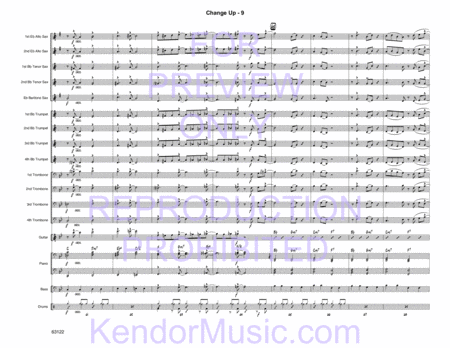 Change Up (based on the chord changes to 'I Got Rhythm' by George Gershwin) (Full Score)