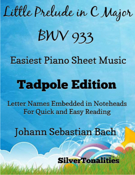 Little Prelude in C Major Bwv 933 Easiest Piano Sheet Music 2nd Edition