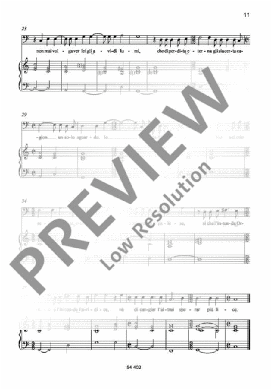 Scena di Plutone Baritone Voice scores gallery preview page 3