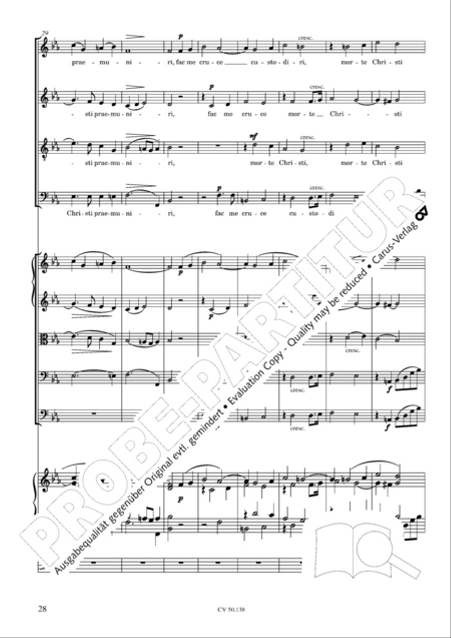 Stabat Mater in G minor 4-Part scores gallery preview page 29