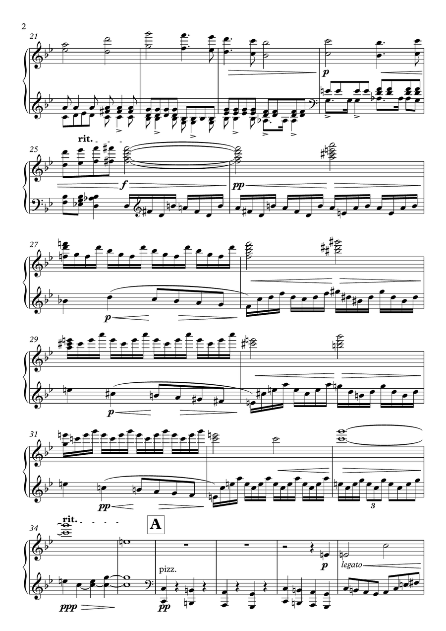 Suite for String Orchestra – Piano Solo Version String Orchestra scores gallery preview page 2