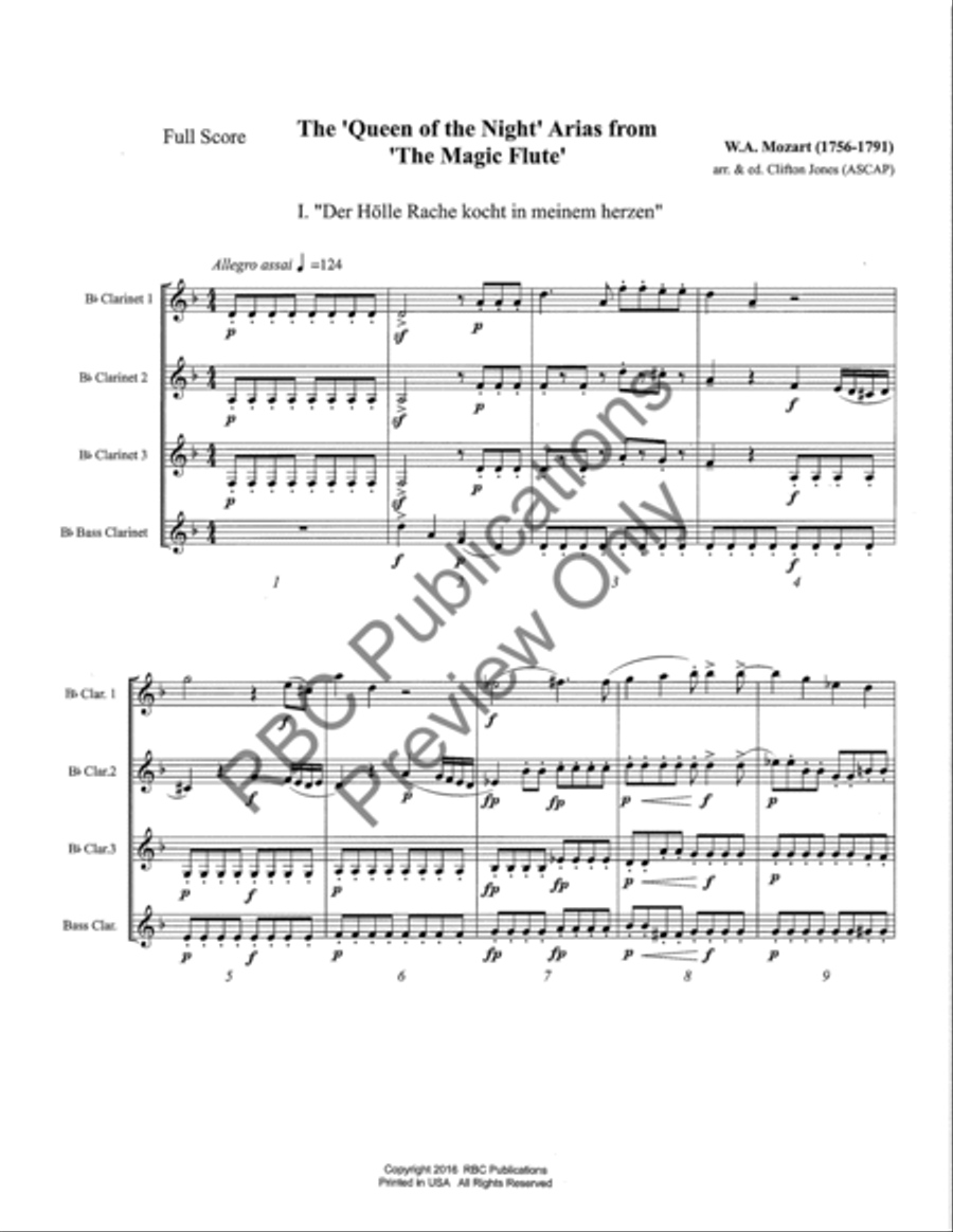 The Queen Of The Night Arias Voice Solo scores gallery preview page 3