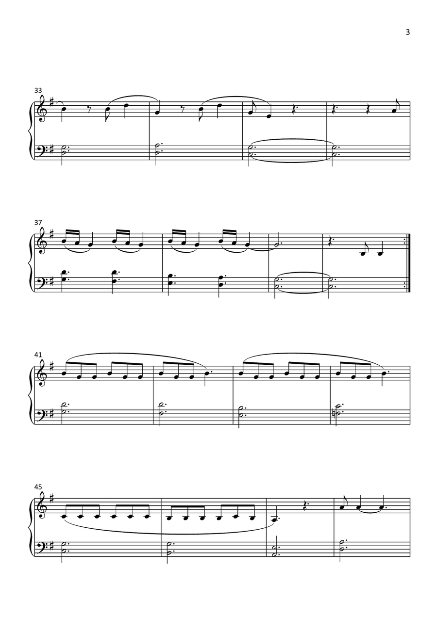 Lover Easy Piano scores gallery preview page 3