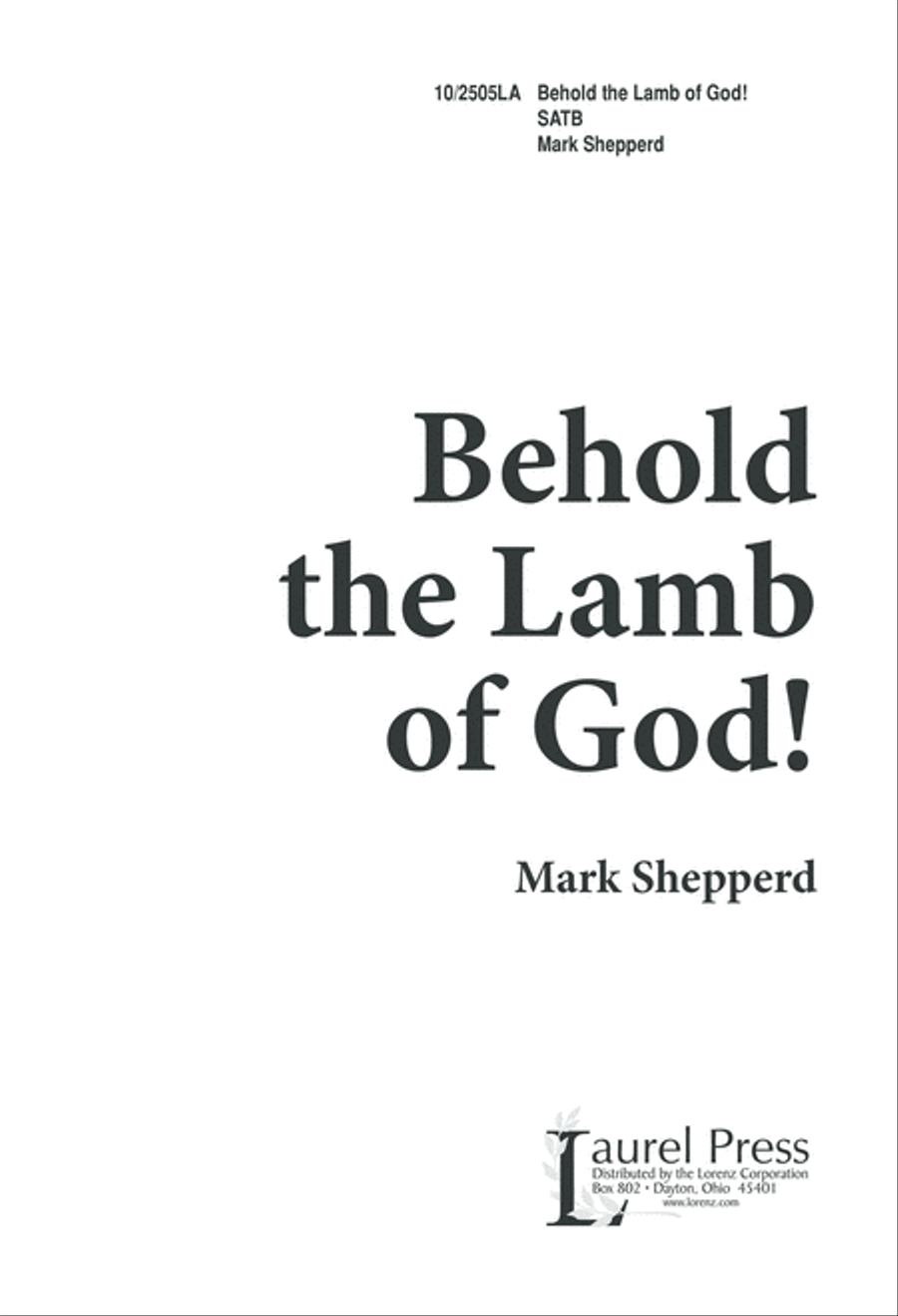 Behold the Lamb of God 4-Part scores gallery preview page 1