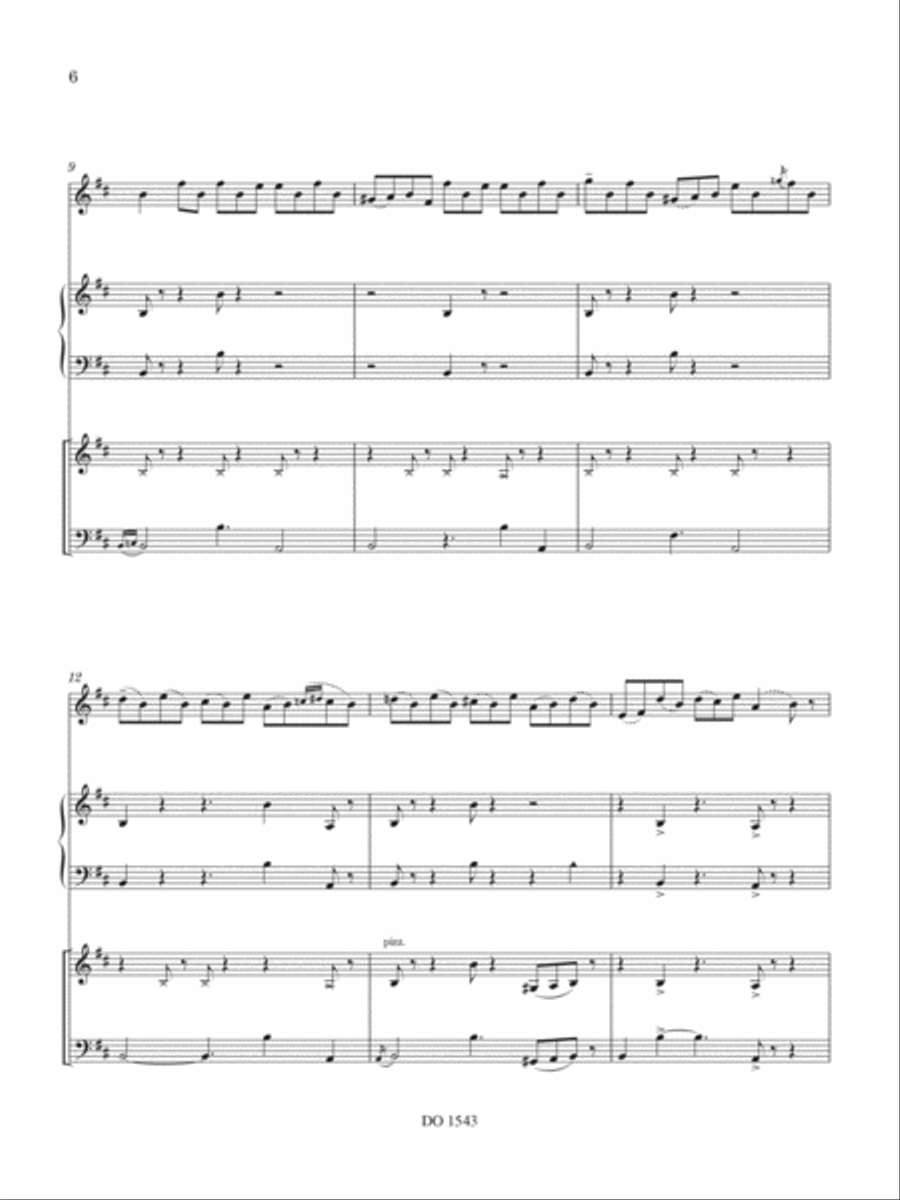 Lamento et Rock bulgare Piano Trio scores gallery preview page 6