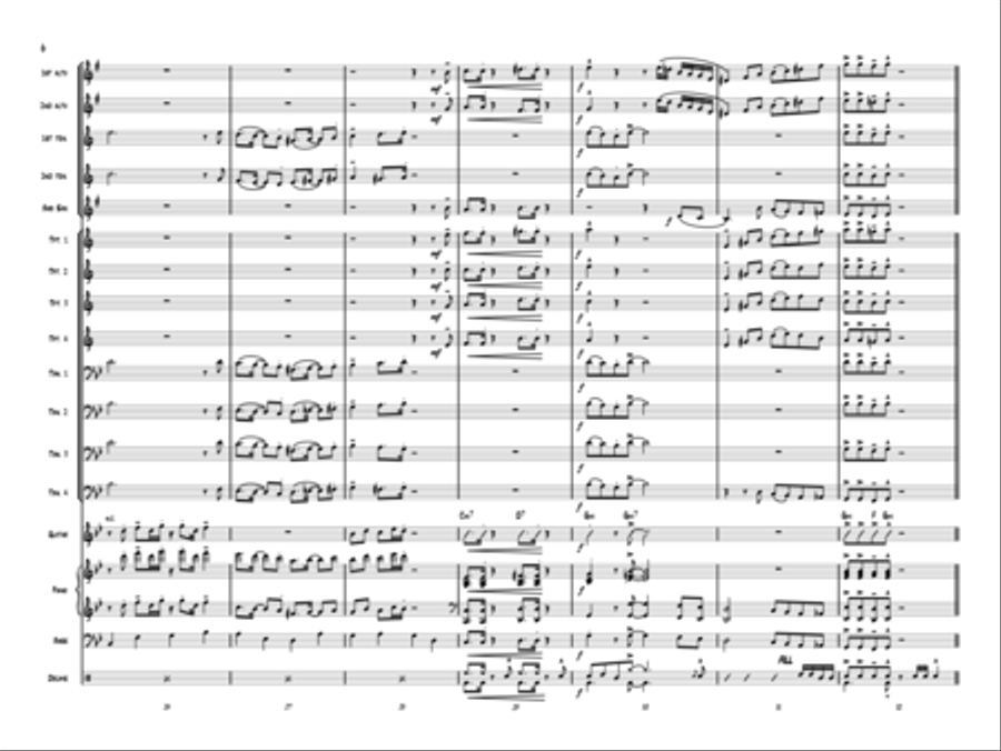Dance Like No One's Watching Jazz Ensemble - Sheet Music page 6