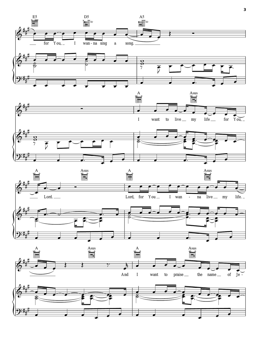 Sing A Song Sing A Song Piano, Vocal, Guitar scores gallery preview page 3