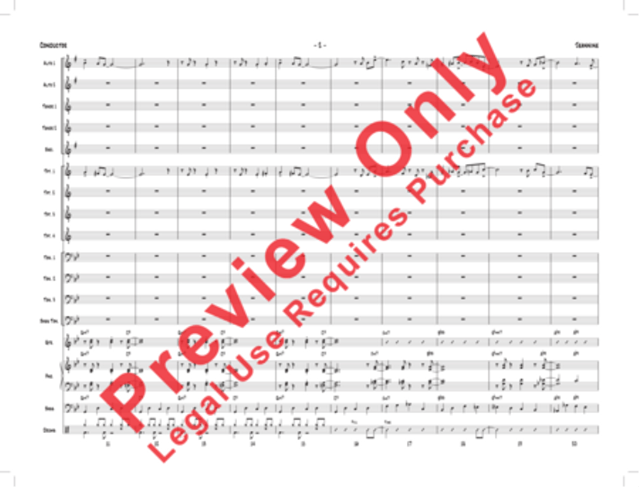 Jeannine Jeannine Jazz Ensemble scores gallery preview page 5