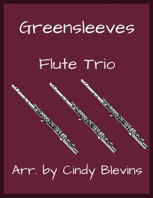 Book cover for Greensleeves, for Flute Trio