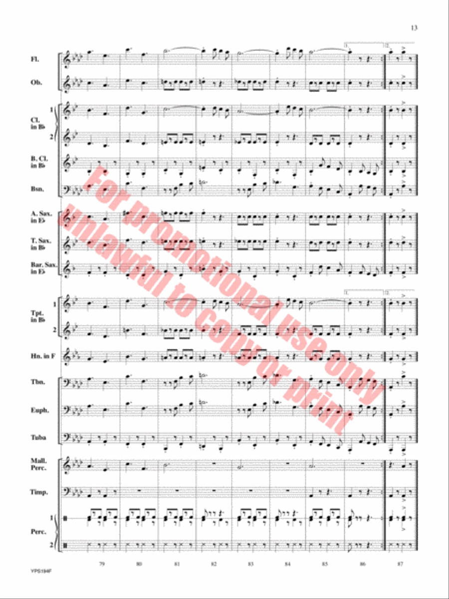 Power Power Concert Band scores gallery preview page 14