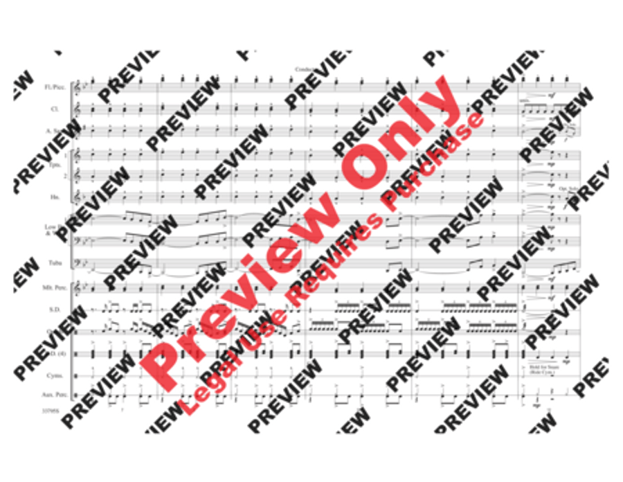 Don't Stop Believin' Marching Band scores gallery preview page 3